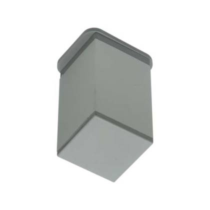 Pata de aluminio cuadrada 10cm.